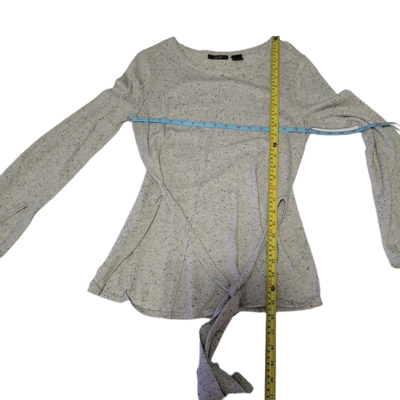 heather B    Women's   Size S    Sweater   Top   Speckled Heather Gray - Picture 3 of 8